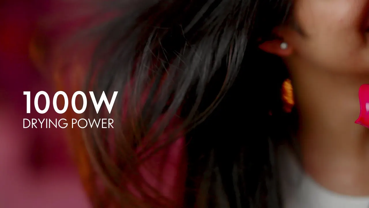 Still from the Oriflame — Hair dryer film